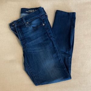 Gap high rise skinny jeans